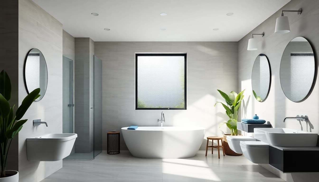 Erleben Sie die sonni Duschkabine 90x90 in einem modernen Badezimmer mit eleganten Details.