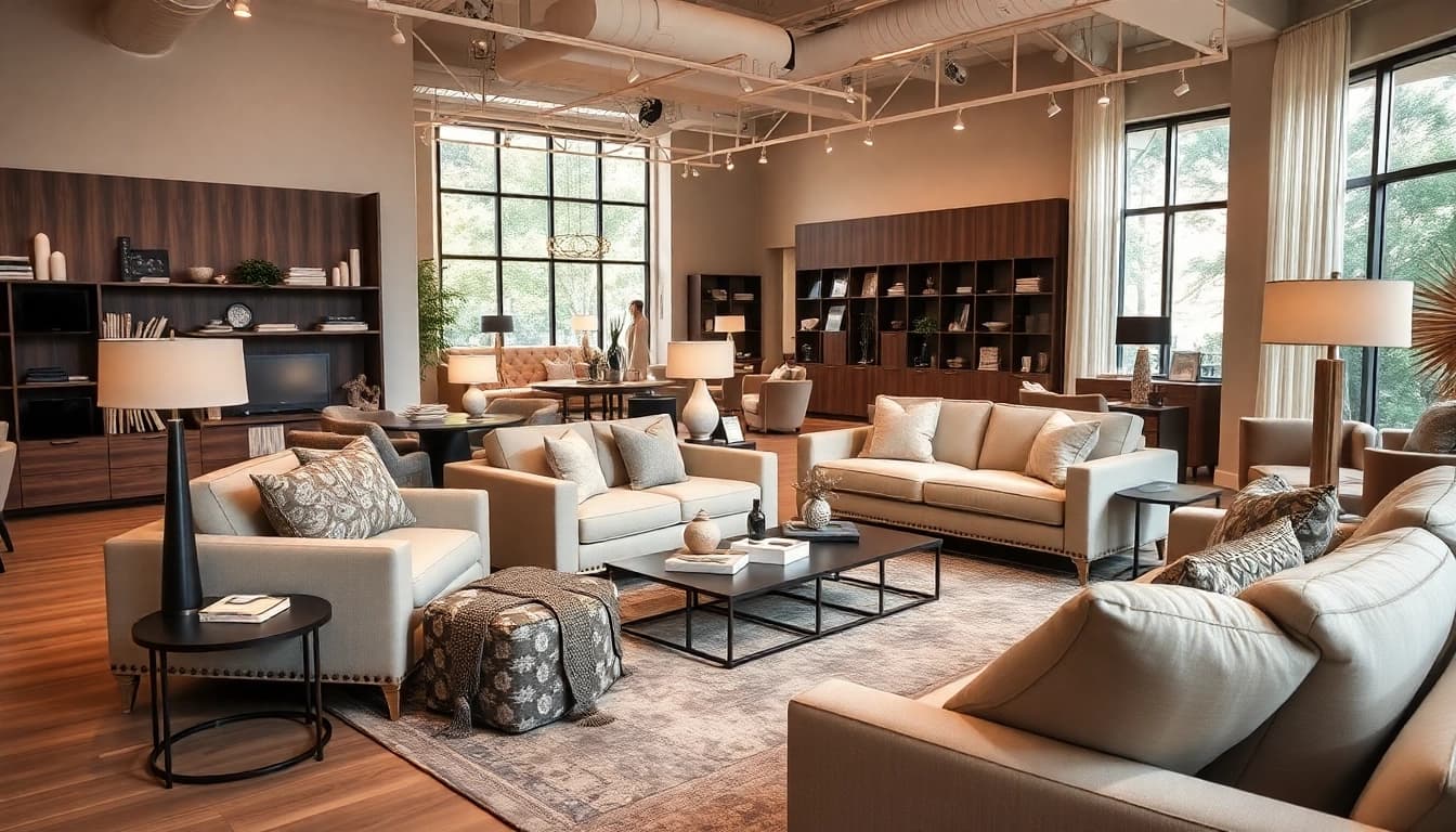Show curated furniture accessories from a leading Furniture Accessories Supplier in an elegant showroom.