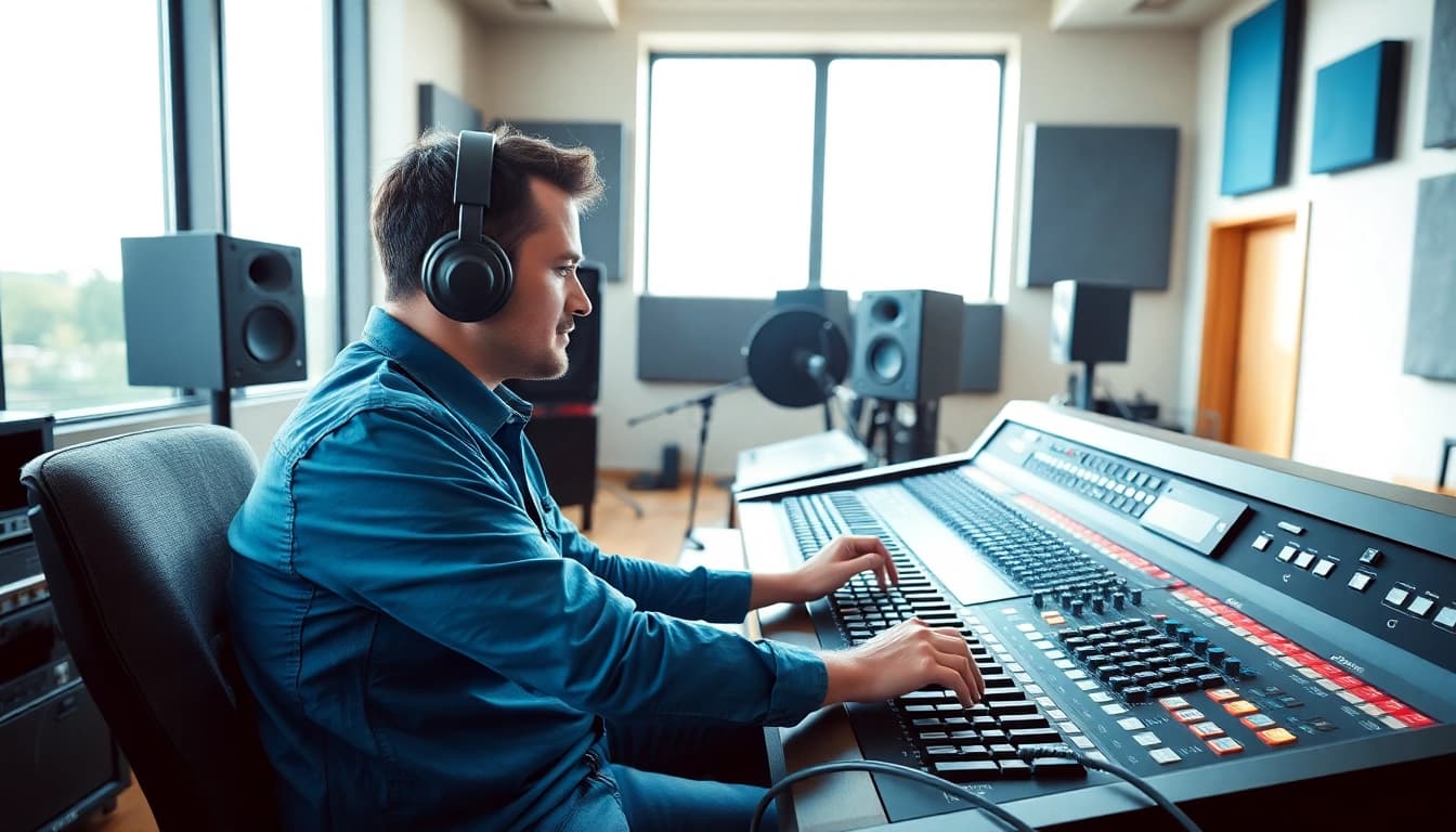 Creating high-quality online mastering services in a professional audio studio.