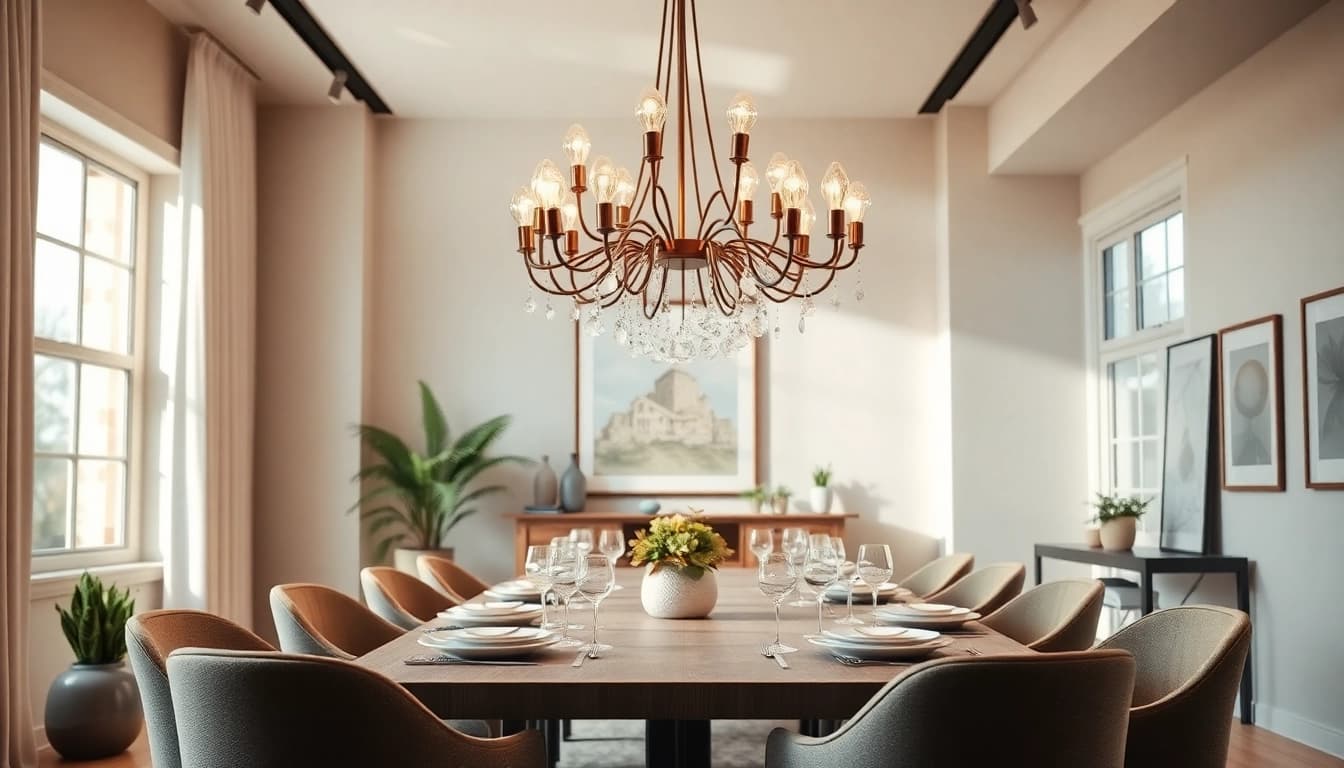 Illuminate your space with a stunning 19 bulb chandelier that adds elegance to modern interiors.