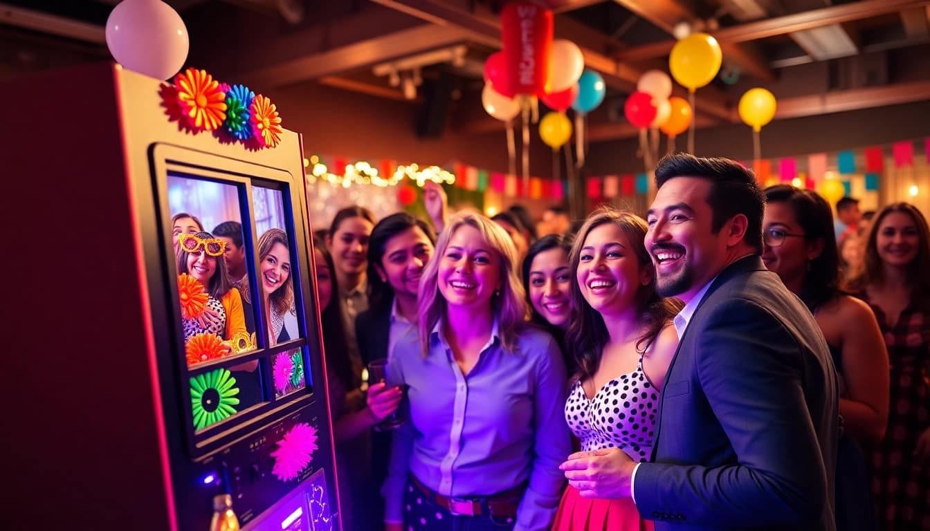 Renting a photo booth in Chicago brings joy to events with laughter and fun props.