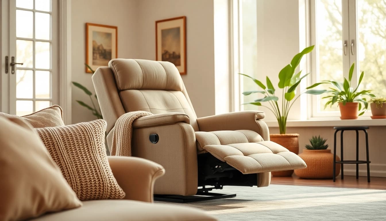 Discover comfort and relaxation with power lift recliners with heat and massage in a cozy living room setting.