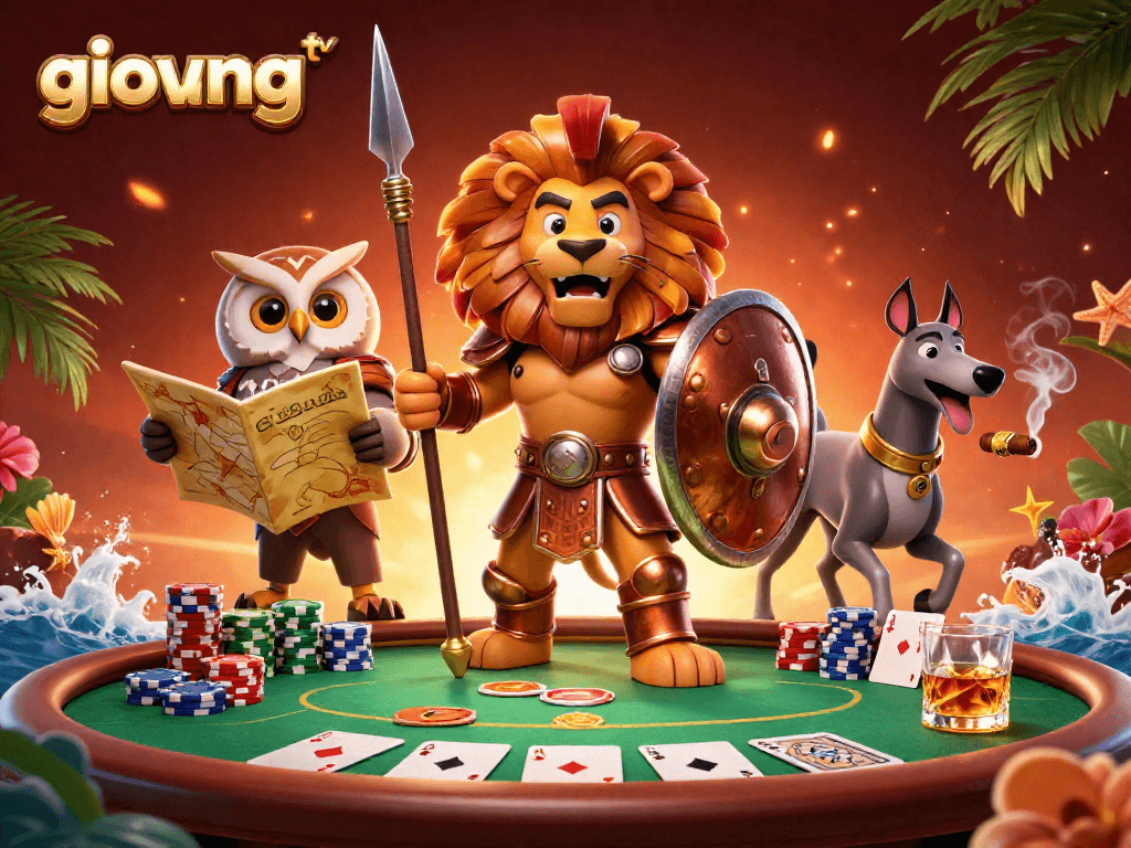 Experience thrilling action with giovang tv as you dive into poker battles surrounded by prize elements and strategic gameplay.