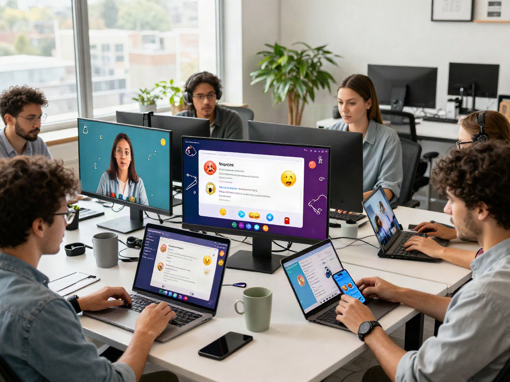 Engaging spicychat interactions in a lively digital workspace showcasing modern messaging features.