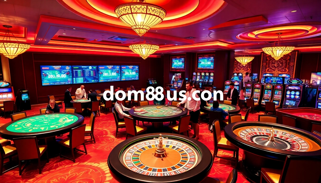 Experience the excitement at dom88.us.com with luxurious casino games and thrilling betting activities.